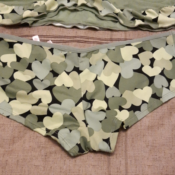 Cami Bustier Set Camo Hearts Large - Picture 7 of 9